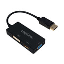LOGILINK CV0109 LOGILINK - 4K DisplayPort to DVI/HDMI/VGA Converter [Towar z magazynu zewnętrznego (na specjalne zamówienie). Towar nie podlega zwrotowi. Czas oczekiwania do 5 dni roboczych.]