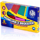 Modelina termoutwardzalna z brokatem zestaw 6 kolor&oacute;w 304109001 ASTRA