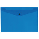Teczka kopertowa Q-CONNECT zatrzask, PP, A4, 172mikr., transparentna niebieska