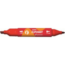 Marker FLIPCHART kon.okr/ci. czerwony KM503-C2 TETIS dwustr. 5mm/4.2mm