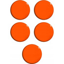 Magnesy do tablic pomara�czowe 30mm (5szt.) GM401-P5 TETIS