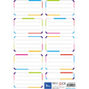 Naklejki na ksi��ki i zeszyty 9szt na arkuszu (25ark) KN001-01 TETIS