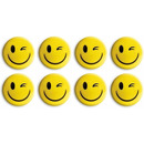 Magnesy do tablic óte umiechy 20mm (8szt.) GM300-SY8 TETIS