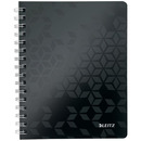 Ko�onotatnik w kratk� A5 PP Leitz WOW, czarny 46410095