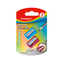 Temper&oacute;wka metalowa KEYROAD Metal-Colourfull, aluminiowa, pojedyncza, 2szt., blister, mix kolor&oacute;w