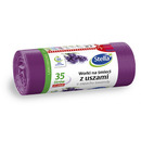 Worki na �mieci z uszami STELLA, zapach lawendy, 35 l, 24 szt., lawendowy