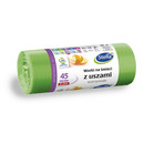 Worki na �mieci STELLA, z uszami, 45 l, 20 szt., zielone, zielony