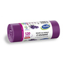 Worki na �mieci z uszami STELLA, zapach lawendy, 120 l, 10 szt., lawendowy