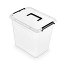 Pojemnik do przechowywania MOXOM Simple box, 30l, z r�czk�, transparentny