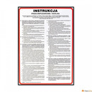 Naklejka INSTRUKCJA POST�POWANIA NA WYPADEK PO�ARU Z-IP1-P