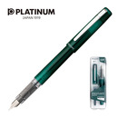 Pi&oacute;ro wieczne Platinum Prefounte Dark Emerald, F, w plastikowym opakowaniu, na blistrze, zielone