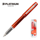 Pi&oacute;ro wieczne Platinum Prefounte Vermilion Orange, M, w plastikowym opakowaniu, na blistrze, pomara�czowe
