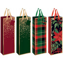 Torebka na butelk� Bo�e Narodzenie (12szt.) 13x36x10cm INTERDRUK