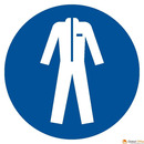 Naklejka NAKAZ STOSOWANIA ODZIE�Y OCHRONNEJ 200x200 ZZ-16N Norma PN-93 (X)