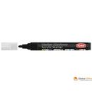 Marker akrylowy, fibrowa ko�c&oacute;wka okr�g�a 2-5mm, czarny TO-402 Toma
