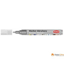 Marker akrylowy, fibrowa ko�c&oacute;wka okr�g�a 2-5mm, srebrny TO-402 Toma