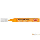 Marker akrylowy, fibrowa ko�c&oacute;wka okr�g�a 2-5mm, pomara�czowy neon TO-402 Toma