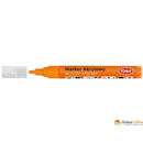 Marker akrylowy, fibrowa ko�c&oacute;wka okr�g�a 2-5mm, pomara�czowy TO-402 Toma