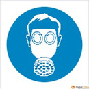 Tabliczka Nakaz stosowania ochrony dr&oacute;g oddechowych ZZ-5n/1784ZN (X)