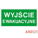 Tabliczka Wyj�cie Ewakuacyjne PCV 200x400 Z-2e PT ANRO