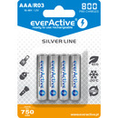 Akumulatorek Ni-MH EVERACTIVE Silver Line AAA/HR03 750mAh blister (4szt)