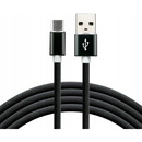 Kabel USB -> USB-C 1,5m 3A silikonowy czarny EVERACTIVE (CBS-1.5CB)