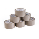 Ta�ma pakowa OFFICE PRODUCTS, 48mm x 50y, 36mic, EAN na 1szt., br�zowa