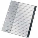 Przek�adki Recycle 1 - 12, A4, PP, czarne 12090000 LEITZ
