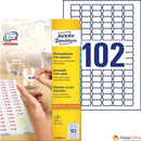 Usuwalne etykiety cenowe, A4, 25 ark./op., 26 x 16 mm, bia�e, AVERY ZWECKFORM, L3410REV-25