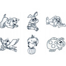 Szablon witra�owy ma�y 9820/6/4 MIX 6 WZOR&Oacute;W KOH-I-NOOR