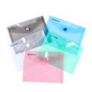 Teczka kopertowa, PP, A6, 115 x 150 x 8 mm, 0, 18MIC na zatrzask, display, mix