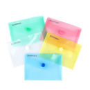 Teczka kopertowa, PP, A7, 85 x 120 x 8 mm, 0, 18MIC na zatrzask, display, mix