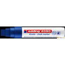 Marker kredowy �ci�ta ko�c&oacute;wka 4 -15 mm kredowy niebieski Edding 4090/003/N