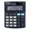 Kalkulator biurowy DONAU TECH, 8-cyfr. wywietlacz, wym. 134x104x17 mm, czarny