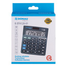 Kalkulator biurowy DONAU TECH, 12-cyfr. wywietlacz, wym. 140x122x22 mm, czarny