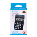 Kalkulator kieszonkowy DONAU TECH, 8-cyfr. wy�wietlacz, wym. 116x68x18 mm, czarny