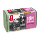 Gbki do zmywania ANNA ZARADNA, prostoktne, 5 szt., mix kolorów