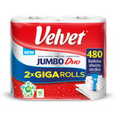 Ręcznik VELVET JUMBO Duo (2 sztuki) 2x240 listków 50m 2 warstwy 21x22,5cm 400g 100%celuloza 61251669