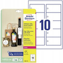 Zawieszki kartonowe (10 arkuszy) 90x50mm prostok�tne Quick&Clean T2001-10 AVERY ZWECKFORM