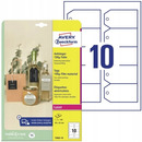 Zawieszki foliowe (10 arkuszy) 90x50mm �ci�te naro�niki Quick&Clean T3002-10 AVERY ZWECKFORM