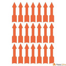 Etykiety informacyjne trwa�e, strza�ki, 63 etyk./op., 33 x 9 mm, czerwony odblaskowy, AVERY ZWECKFORM, 3008