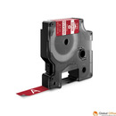 Tama winylowa RHINO 12 mm biaa na czerwonym 1805416 DYMO