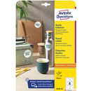 Etykiety o nietypowych kszta�tach, A4, 10 ark./op., Q80 mm, okr�g�e, trwa�e, AVERY ZWECKFORM, 6229.10.01 6229-10 biale