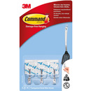 Haczyki Command™ (17067CLR PL), z metalowym uchwytem, 3 haczyki i 4 ma³e paski, transparentne