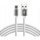 Kabel USB -> USB-C 1,5m 3A silikonowy biay EVERACTIVE (CBS-1.5CW)