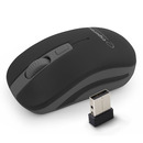 Esperanza mysz bezprzewodowa 2,4 GHZ 4D optyczna USB | URANUS | czarno/szara
