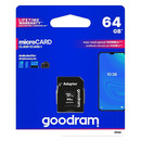 Goodram karta pamiêci micro SDXC Class 10 | 64GB | black + Adapter