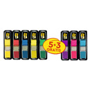 Zestaw zakadek POST-IT®, PP, 11,9x43,1mm, 5x35 + 3x35 GRATIS