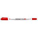 Pisaki 2-stronne do biaych tablic TOMA, 2 kocówki cienkie 0,5 i 0,8mm, czerwony TO-270 Toma