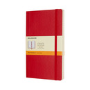 Notes MOLESKINE Classic L, 13x21cm, w linie, mi�kka oprawa, 192 strony, czerwony